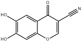 4H-1-Benzopyran-3-carbonitrile, 6,7-dihydroxy-4-oxo- (9CI) Struktur