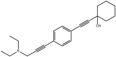 1-[[p-[3-(Diethylamino)-1-propynyl]phenyl]ethynyl]-1-cyclohexanol 结构式