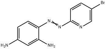 4-(5-溴-2-吡啶偶氮)-1,3-二氨基苯, 50768-75-7, 结构式