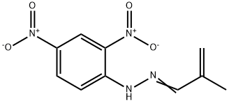 甲基丙烯醛-2,4-二硝基苯基腙 结构式