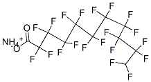 ammonium 2,2,3,3,4,4,5,5,6,6,7,7,8,8,9,9,10,10,11,11-icosafluoroundecanoate 结构式