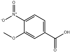 3-Methoxy-4-nitrobenzoic acid Struktur