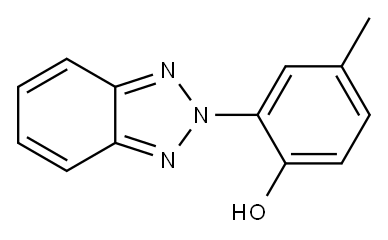 2-benzotriazol-2-yl-4-methyl-phenol 结构式