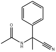 N-(1-cyano-1-phenylethyl)acetamide Struktur
