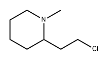 2-(2-chloroethyl)-1-methylpiperidine Structure