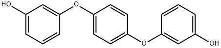 1,4-ビス(3-ヒドロキシフェノキシ)ベンゼン 化学構造式