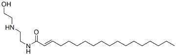 N-[2-[(2-hydroxyethyl)amino]ethyl]octadecenamide Struktur