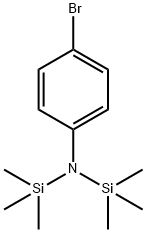 4-ブロモ-N,N-ビス(トリメチルシリル)アニリン 化学構造式