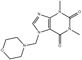 3,7-dihydro-1,3-dimethyl-7-(morpholinomethyl)-1H-purine-2,6-dione Struktur