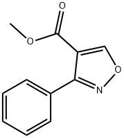 4-Isoxazolecarboxylicacid,3-phenyl-,methylester(9CI) Struktur