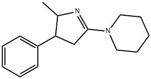 5-Methyl-4-phenyl-2-piperidino-1-pyrroline Struktur