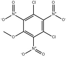 1,3-Dichloro-5-Methoxy-2,4,6-trinitrobenzene, 50903-10-1, 结构式