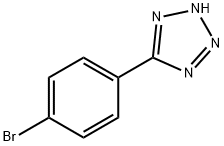 5-(4-ブロモフェニル)-1H-テトラゾール 臭化物 化学構造式