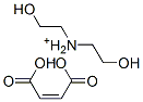 bis(2-hydroxyethyl)ammonium hydrogen maleate Structure