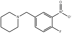 1-(4-氟-3-硝基苄基)哌啶, 509093-74-7, 结构式