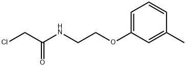 2-氯-N-[2-(3-甲基苯氧基)乙基]乙酰胺, 50911-71-2, 结构式