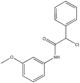 2-Chloro-N-(3-methoxy-phenyl)-2-phenyl-acetamide Structure