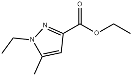 1-エチル-5-メチル-1H-ピラゾール-3-カルボン酸エチル 化学構造式