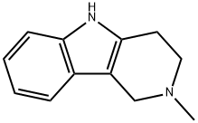 2,3,4,5-テトラヒドロ-2-メチル-1H-ピリド[4,3-b]インドール 化学構造式