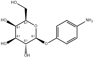 4-アミノフェニル β-D-ガラクトピラノシド 化学構造式