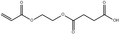 丁二酸单-2-(2-丙烯酰氧基)羟乙醇, 50940-49-3, 结构式