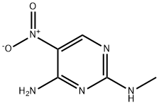 N-methyl-5-nitro-pyrimidine-2,4-diamine, 5096-83-3, 结构式