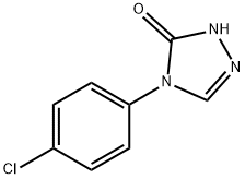 4-(4-クロロフェニル)-1H-1,2,4-トリアゾール-5(4H)-オン 化学構造式