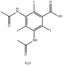ジアトリゾ酸二水和物 化学構造式