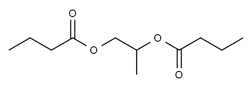 propane-1,2-diyl dibutyrate, 50980-84-2, 结构式