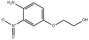 2-(4-アミノ-3-ニトロフェノキシ)エタノール 化学構造式