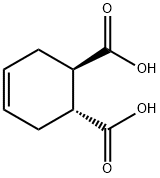(1R,2R)-1,2,3,6-テトラヒドロフタル酸 化学構造式