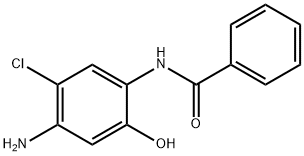 N-(4-アミノ-5-クロロ-2-ヒドロキシフェニル)ベンズアミド 化学構造式