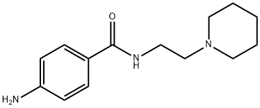 4-amino-N-(2-piperidinoethyl)benzenecarboxamide Struktur