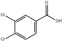 3,4-ジクロロ安息香酸 化学構造式