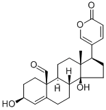 3β,14-ジヒドロキシ-19-オキソブファ-4,20,22-トリエノリド 化学構造式