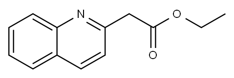 2-(キノリン-2-イル)酢酸エチル 化学構造式