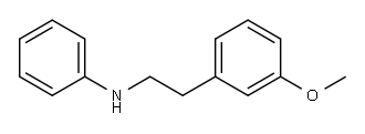 3-METHOXY-N-PHENYL-BENZENEETHANAMINE 结构式