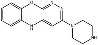 3-(1-Piperazinyl)-5H-pyridazino[3,4-b][1,4]benzoxazine Structure