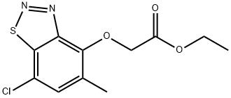 [(7-Chloro-5-methyl-1,2,3-benzothiadiazol-4-yl)oxy]acetic acid ethyl ester Struktur