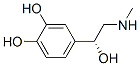 4-[(1R)-1-hydroxy-2-methylamino-ethyl]benzene-1,2-diol Struktur