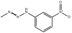 1-Methyl-3-(3-nitrophenyl)triazene 结构式