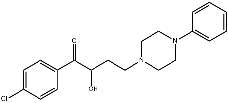 4'-chloro-2-hydroxy-4-(4-phenylpiperazine-1-yl)butyrophenone Struktur
