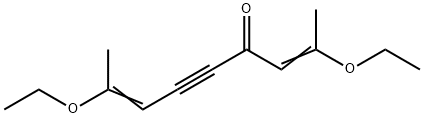 2,8-Diethoxy-2,7-nonadien-5-yn-4-one Struktur