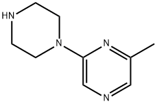 2-メチル-6-ピペラジン-1-イルピラジン 化学構造式
