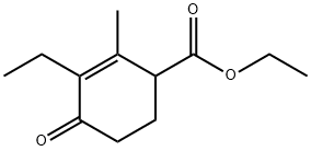 4-CARBETHOXY-2-ETHYL-3-METHYL-2-CYCLOHEXEN-1-ONE Struktur