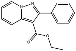 2-苯基-吡唑并[1,5-A]吡啶-3-羧酸乙酯, 51065-76-0, 结构式