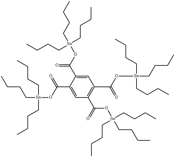 [BENZENE-1,2,4,5-TETRAYLTETRAKIS(CARBONYLOXY)]TETRAKIS[TRIBUTYLSTANNANE] 结构式