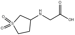 [(1,1-DIOXIDOTETRAHYDROTHIEN-3-YL)AMINO]ACETIC ACID 结构式