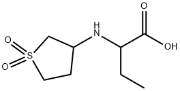 2-(1,1-DIOXO-TETRAHYDRO-1LAMBDA6-THIOPHEN-3-YLAMINO)-BUTYRIC ACID Struktur