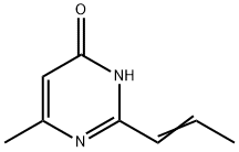 4(1H)-Pyrimidinone, 6-methyl-2-(1-propenyl)- (9CI) Struktur
